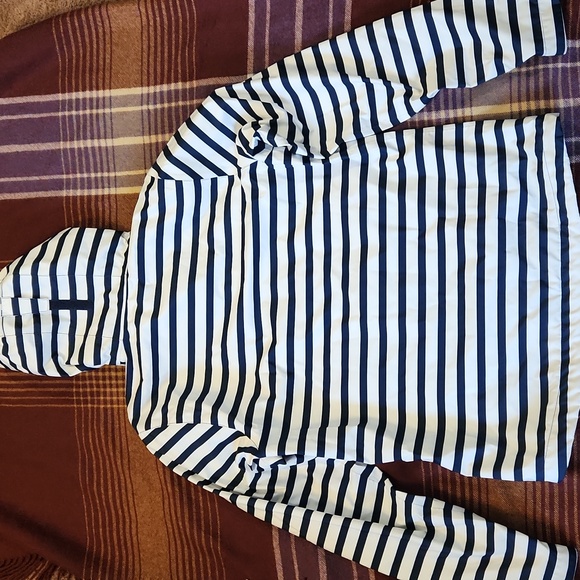 Helly Hansen Rainjacket Shell Classic Navy White Stripe Size M - Picture 5 of 5